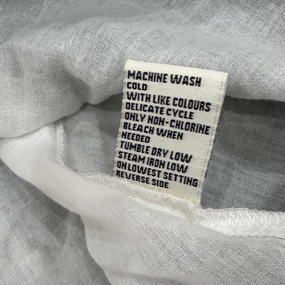 Sangria Dress 14 White Green Floral Maxi Boho Cottagecore - Picture 10 of 12